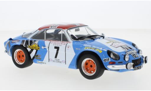 Modelauto Alpine A110 rallye Renault No.7 Tour de Corse 1973 J-L.Therier/M.Callewaert 1/18 IXO