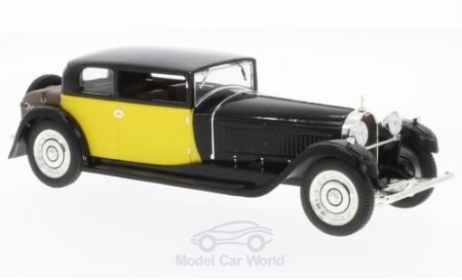 Modelauto Bugatti 41 weymann Royale Coach () zwart/geel 1929 1/43 IXO