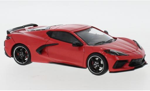 Modelauto Chevrolet Corvette Coupe C8 rood 2020 1/43 IXO