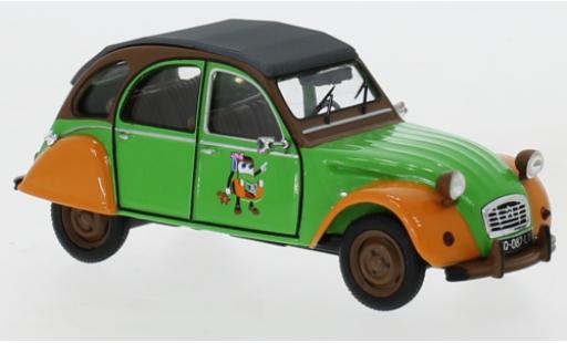 Modelauto Citroen 2 CV Berline groen/oranje 1978 1/43 IXO
