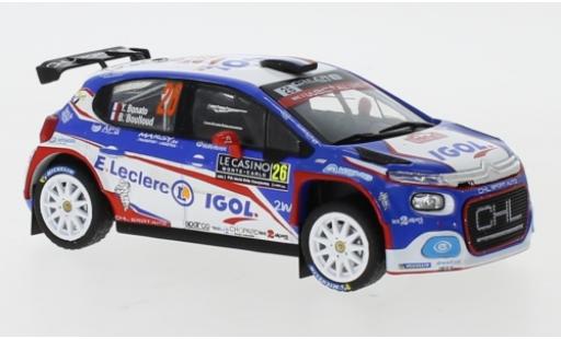 Modelauto Citroen C3 R5 No.26 Rally WM Rally Monte Carlo 2020 Y.Bonato/B.Boulloud 1/43 IXO