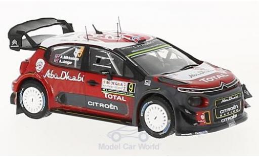 Modelauto Citroen C3 WRC No.9 Rally WM Rally Sardinien 2017 A.Mikkelsen/A.Jaeger 1/43 IXO