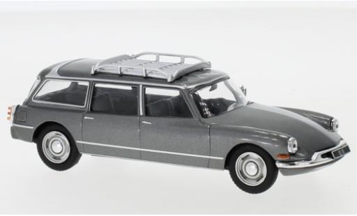 Modelauto Citroen ID 19 Break Stationwagen metallic grijs 1960 1/43 IXO