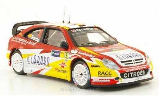 Modelauto Citroen Xsara WRC No.15 Rally Catalunya 2006 D.Sordo/M.Marti 1/43 IXO