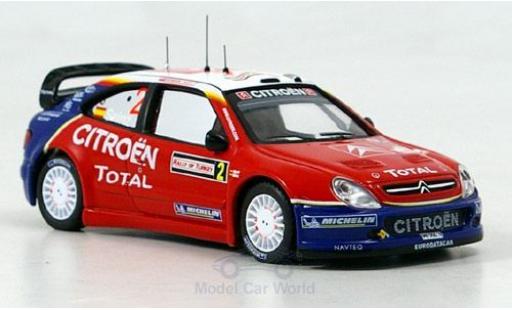 Modelauto Citroen Xsara WRC No.2 Rally WM Rally T&Atilde;&frac14;rkei 2005 C.Sainz/L.Moya 1/43 IXO