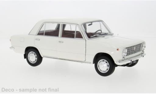 Modelauto Fiat 124 Limousine wit 1970 1/18 IXO