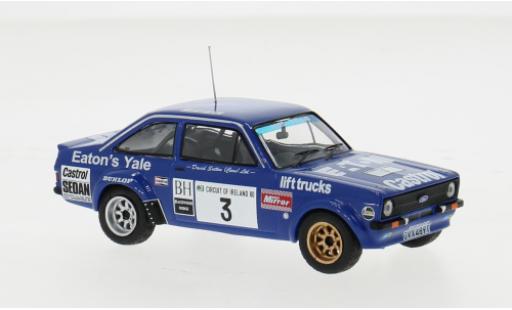 Modelauto Ford Escort RS 1800 MK II No.3 Circuit of ireland 1980 1/43 IXO