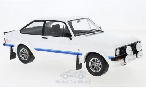 Modelauto Ford Escort RS 1800 MK II wit RHD 1977 1/18 IXO