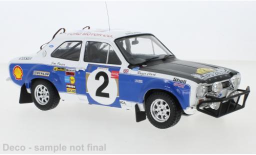 Modelauto Ford Escort RS 1600 MkI RHD No.2 Safari Rally 1973 R.Clark/J.Porter 1/18 IXO