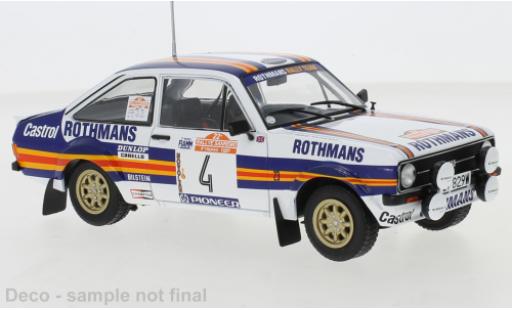 Modelauto Ford Escort RS 1800 MkII No.4 Rally San Remo 1980 A.Vatanen/D.Richards 1/24 IXO