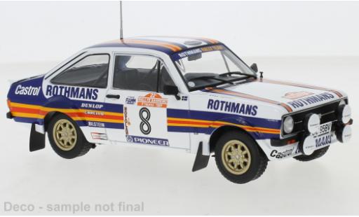 Modelauto Ford Escort RS 1800 MkII No.8 Rally San Remo 1980 H.Mikkola/A.Hertz 1/24 IXO