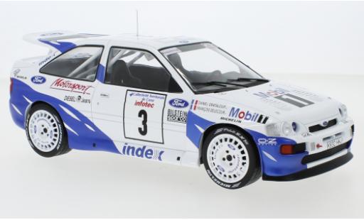 Modelauto Ford Escort Cosworth RS No.3 Rally WM Tour de Corse 1993 F.Delecour/D.Grataloup 1/18 IXO