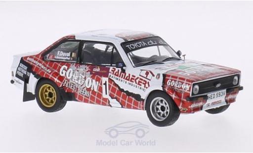 Modelauto Ford Escort RS MKII No.1 Gordon Boucles de Spa 2014 F.Duval/A.Bourdeaud hui 1/43 IXO