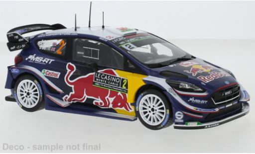 Modelauto Ford Fiesta WRC No.2 MS Sport Red Bull Rally Monte Carlo 2018 E.Evans/D.Barritt 1/24 IXO