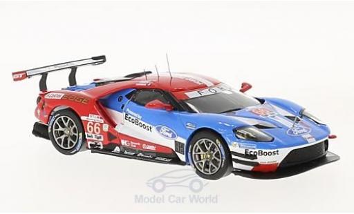 Modelauto Ford GT GTE No.66 24h Daytona 2017 D.M&Atilde;&frac14;ller/J.Hand/S.Bourdais 1/43 IXO