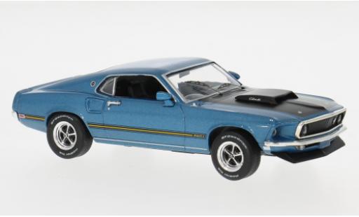 Modelauto Ford Mustang Mach 1 blauw 1969 :43 1/43 IXO
