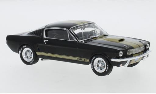 Modelauto Ford Mustang Shelby GT350 GT 350 zwart/gold 1965 1/43 IXO