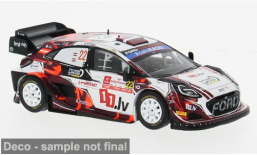 Modelauto Ford Puma Rally1 Rally WM Rally Polen 2024 #22 1/43 IXO