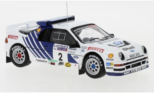Modelauto Ford RS200 Rally No.2 WM RAC 1986 S.Blomqvist/B.Berglund 1/43 IXO