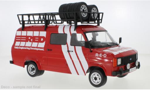 Modelauto Ford Transit Kastenwagen MK II R-E-D - Rally Engineering Development 1985 Assistance 1/18 IXO