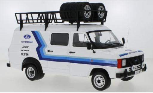 Modelauto Ford Transit Kastenwagen MK II Team FORD 1979 1/18 IXO