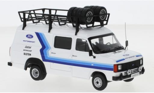 Modelauto Ford Transit Kastenwagen MK II Team Motorsport 1979 Assistance with roof rack 1/43 IXO