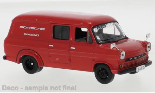 Modelauto Ford Transit Kastenwagen MkI Van Porsche Racing Service 1966 Assistance Van 1/43 IXO
