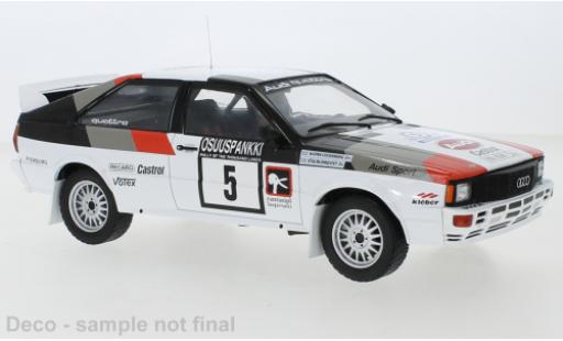 Modelauto Audi Quattro rallye No.5 1000 Lakes Rally 1982 1/18 IXO