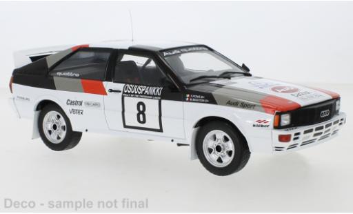 Modelauto Audi Quattro rallye No.8 1000 Lakes Rally 1982 1/18 IXO
