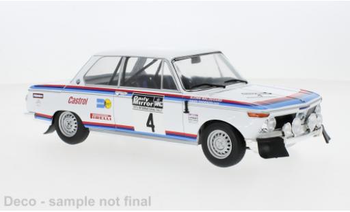 Modelauto Bmw 2002 rallye No.4 Rally WM RAC Rally 1973 1/18 IXO