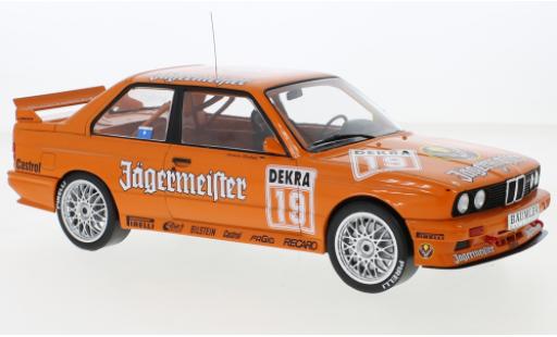Modelauto Bmw M3 dtm (E30) No.19 J&Atilde;&curren;germeister Nuerburgring 1992 1/18 IXO