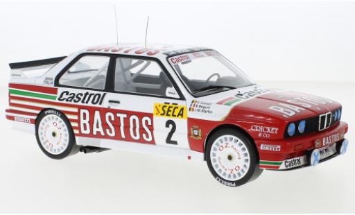 Modelauto Bmw M3 course (E30) No.2 Italia Bastos 24h Spa 1991 1/18 IXO