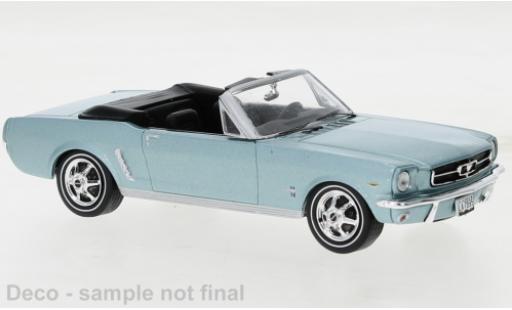 Modelauto Ford Mustang Hardtop blauw 1965 1/43 IXO
