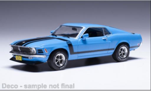 Modelauto Ford Mustang Boss 302 blauw 1970 1/43 IXO