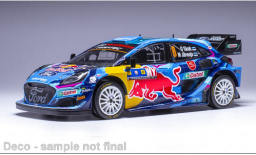 Modelauto Ford Puma Rally1 Rally 1 No.8 WRC Central Europein Rally 2023 1/18 IXO