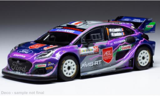 Modelauto Ford Puma Rally1 No.7 WRC Rally Sardinien 2022 1/43 IXO