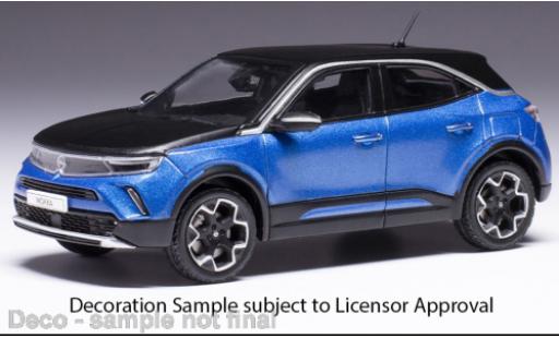 Modelauto Opel Mokka Base -e metallic blauw 2020 1/43 IXO