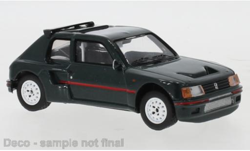 Modelauto Peugeot 205 Turbo 16 T16 Douane metallic grijs 1987 1/43 IXO