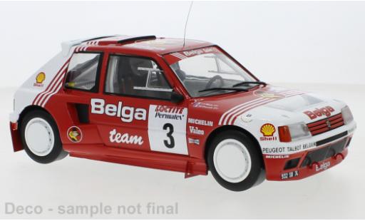 Modelauto Peugeot 205 Turbo 16 T16 No.3 Belga Rally Ypres 1985 1/18 IXO