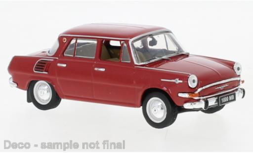 Modelauto Skoda 1000 Base MB rood 1968 1/43 IXO