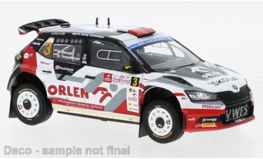 Modelauto Skoda Fabia Rally2 EVO No.3 Rally Polen 2022 1/43 IXO