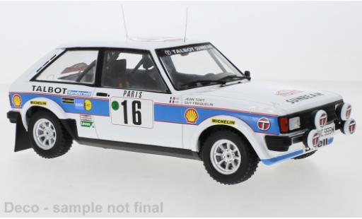Modelauto Talbot Sunbeam Lotus No.16 Rally Monte-Carlo 1981 1/18 IXO