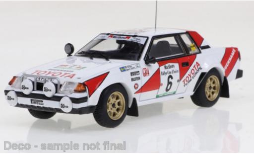 Modelauto Toyota Celica Rally 2000GT No.6 Cote d Ivoire 1982 1/43 IXO