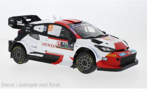 Modelauto Toyota Yaris Rally2 GR Rally1 hybride No.69 Rally WM Safari Rally 2023 1/18 IXO