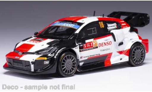 Modelauto Toyota Yaris Rally1 Rally 1 No.18 WRC Rally Ypern 2022 1/43 IXO