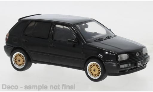 Modelauto Volkswagen Golf Base III Douane zwart 1993 1/43 IXO