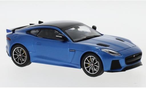 Modelauto Jaguar F-Type SVR metallic blauw/zwart 2016 1/43 IXO