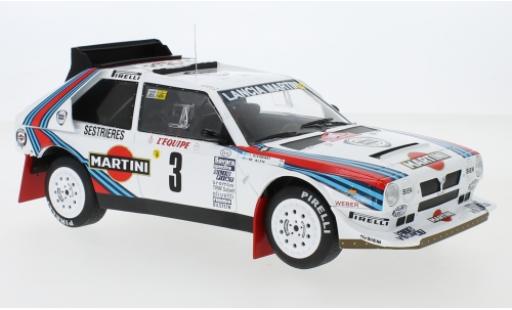 Modelauto Lancia Delta S4 No.3 Martini Racing Martini Rally Monte Carlo 1986 M.Alen/I.Kivim&Atilde;&curren;ki 1/18 IXO