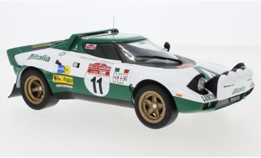 Modelauto Lancia Stratos HF No.11 Alitalia Rally WM Rally San Remo 1975 B.Waldegaard/H.Thorszelius 1/18 IXO