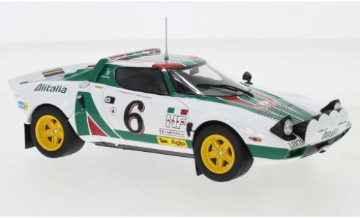 Modelauto Lancia Stratos HF No.6 Rally Monte-Carlo 1976 B.Waldegard/B.Thorszelius 1/24 IXO